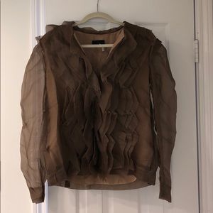 Lanvin semi-sheer blouse